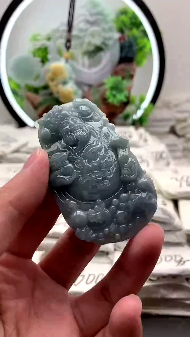 【闪购商品】翡翠颈饰未镶嵌财神