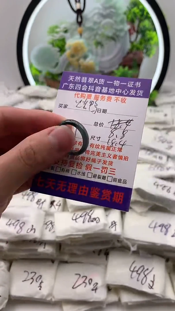 【闪购商品】翡翠颈饰未镶嵌戒圈【品质一般能接受再拍】
