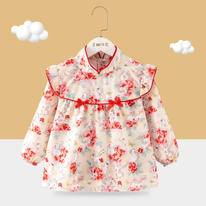 儿童罩衣吃饭围兜宝宝防水防脏饭兜潮流百搭围裙秋冬洋气婴儿反穿