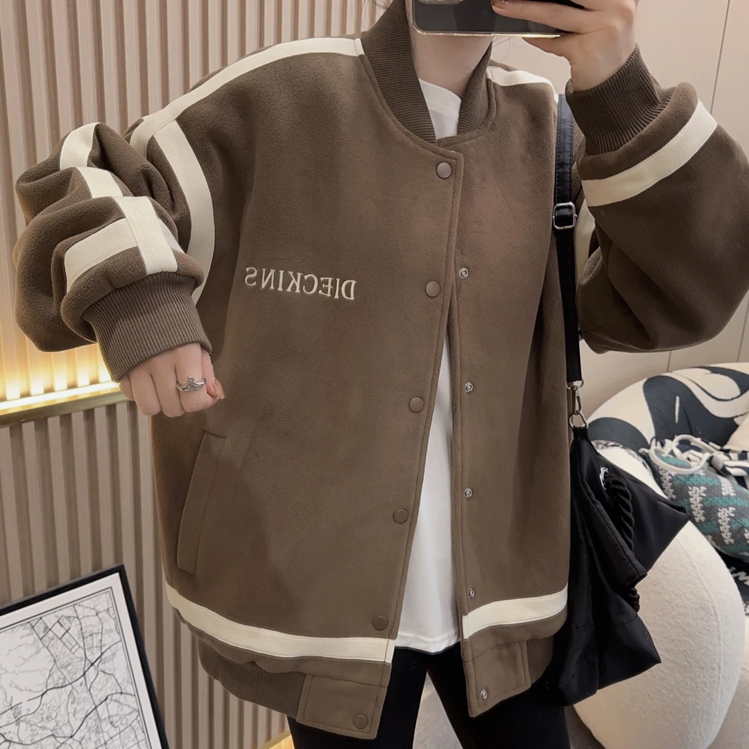 【mus订制】高品质秋冬刺绣男女同款棒球服外套K08