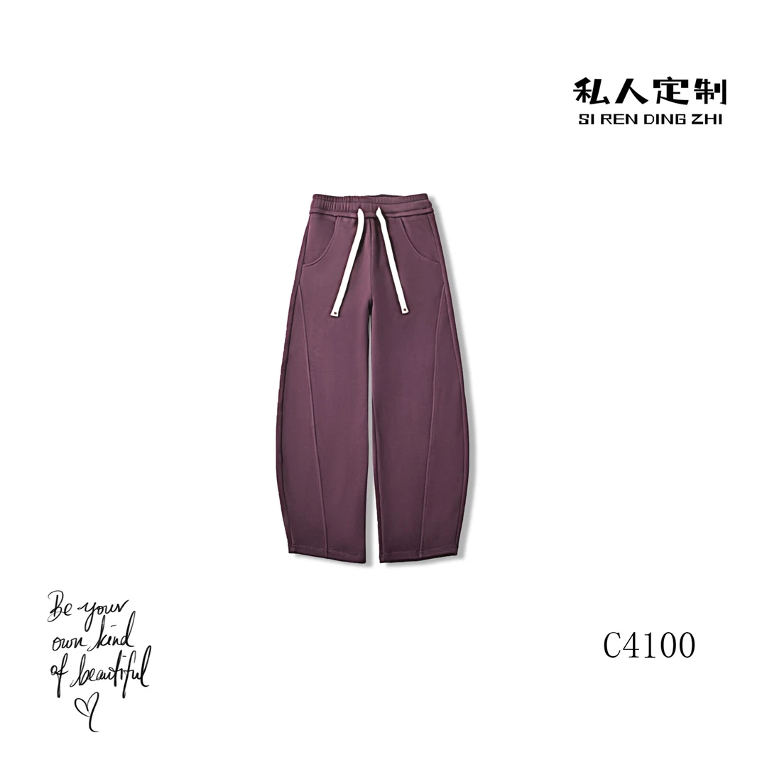 秋季新款拼接弯道裤C4100