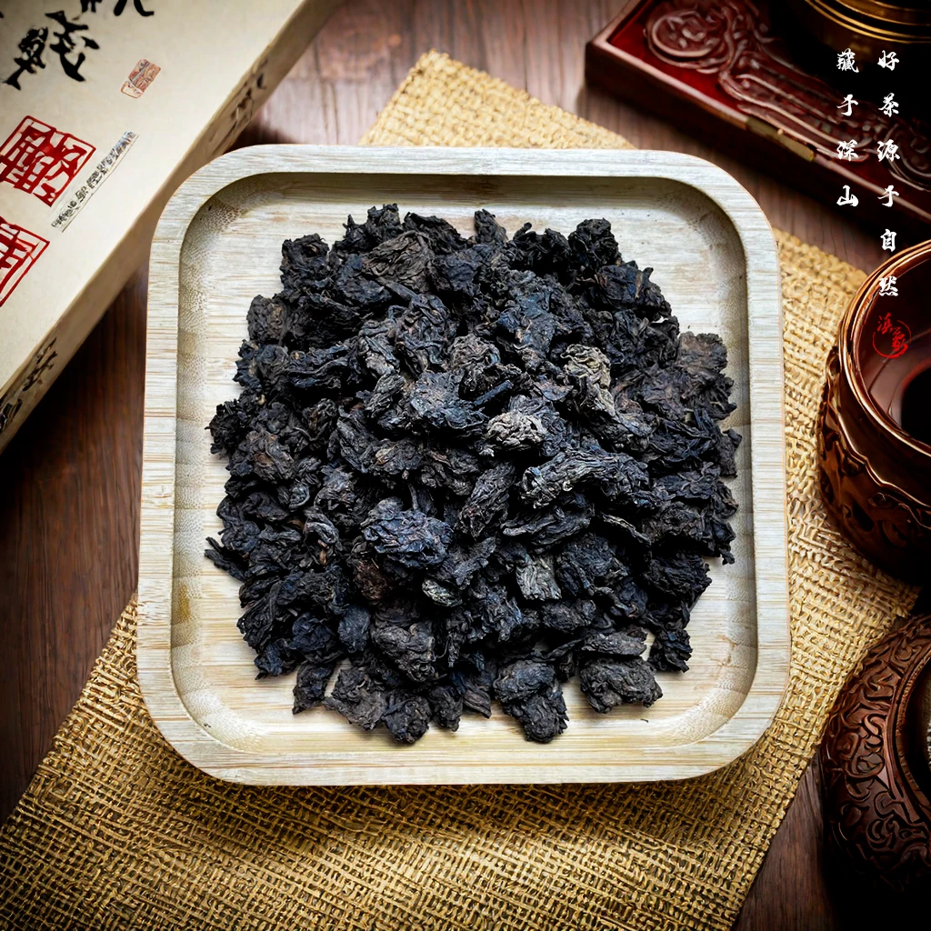 千年茶乡~【云南滇象普洱茶】2023老班章34号 老茶头 熟茶 500g