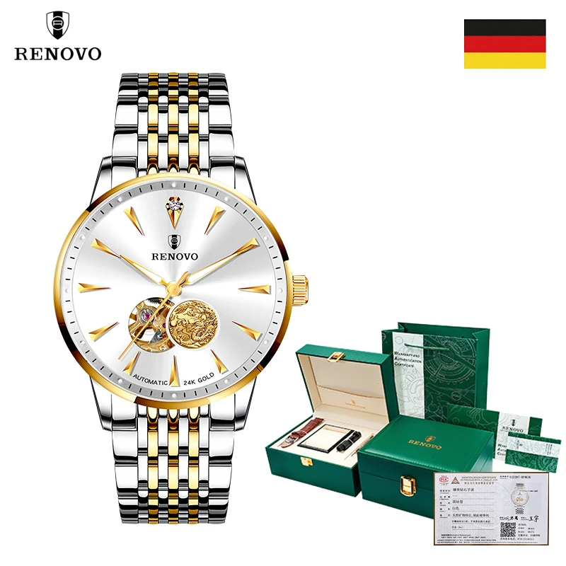 德国品牌RENOVO罗诺威机械男手表-R33102