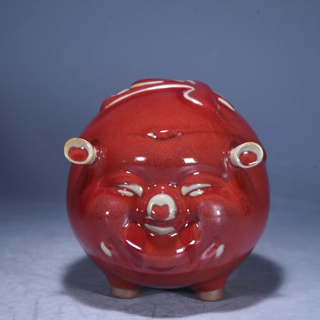 大宋官窑钧瓷摆件【小福猪】诸事佳吉