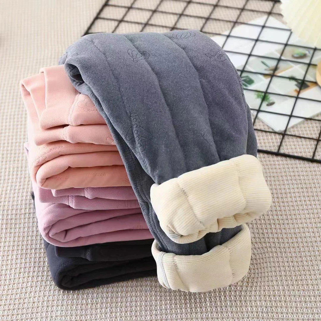 2024新款儿童校服神器休闲男童女童冬季加绒加厚内穿保暖棉裤