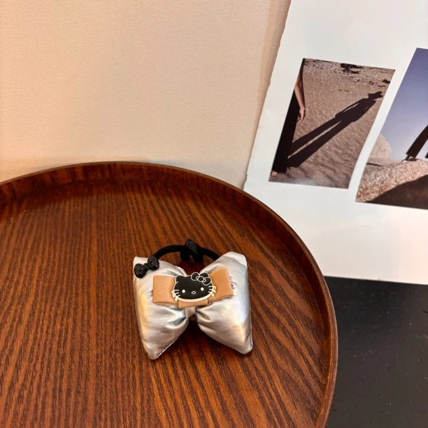 KT蝴蝶结发圈（一个）FQ042