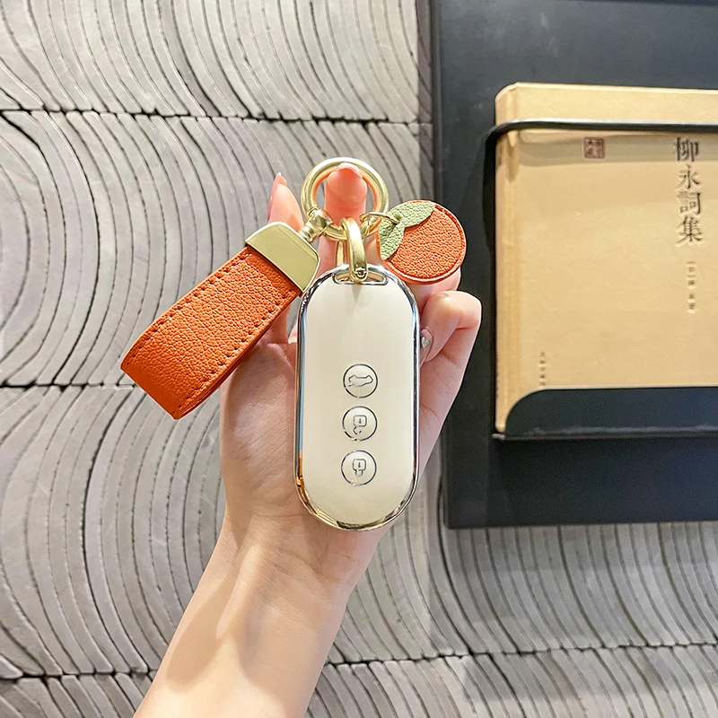华为问界m5钥匙套m7汽车ev改装aito专用2022款可爱壳保护包扣女