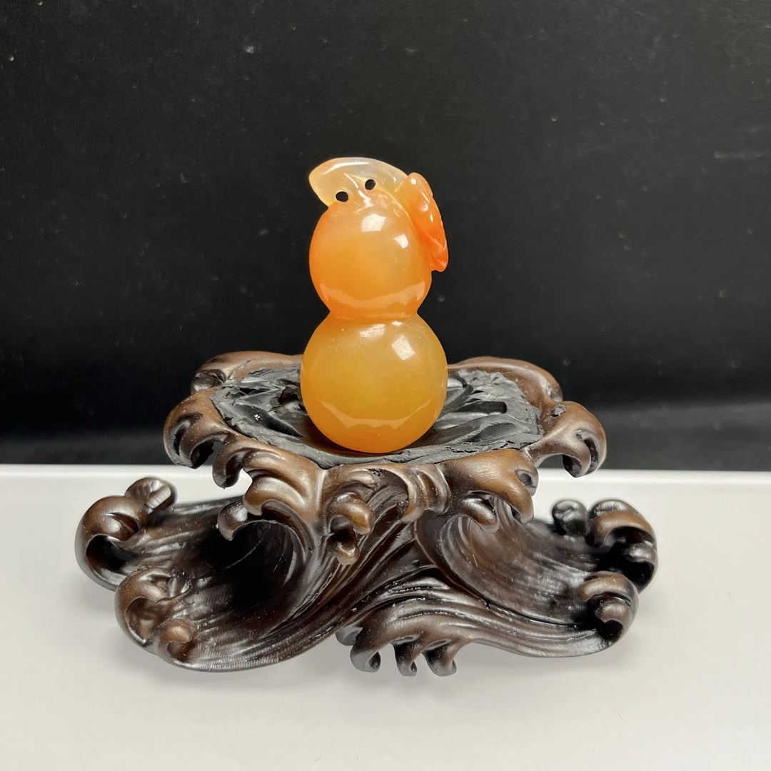 天然玉石云南黄龙玉精品珠宝葫芦吊坠玉坠玉佩挂件项链送礼证书