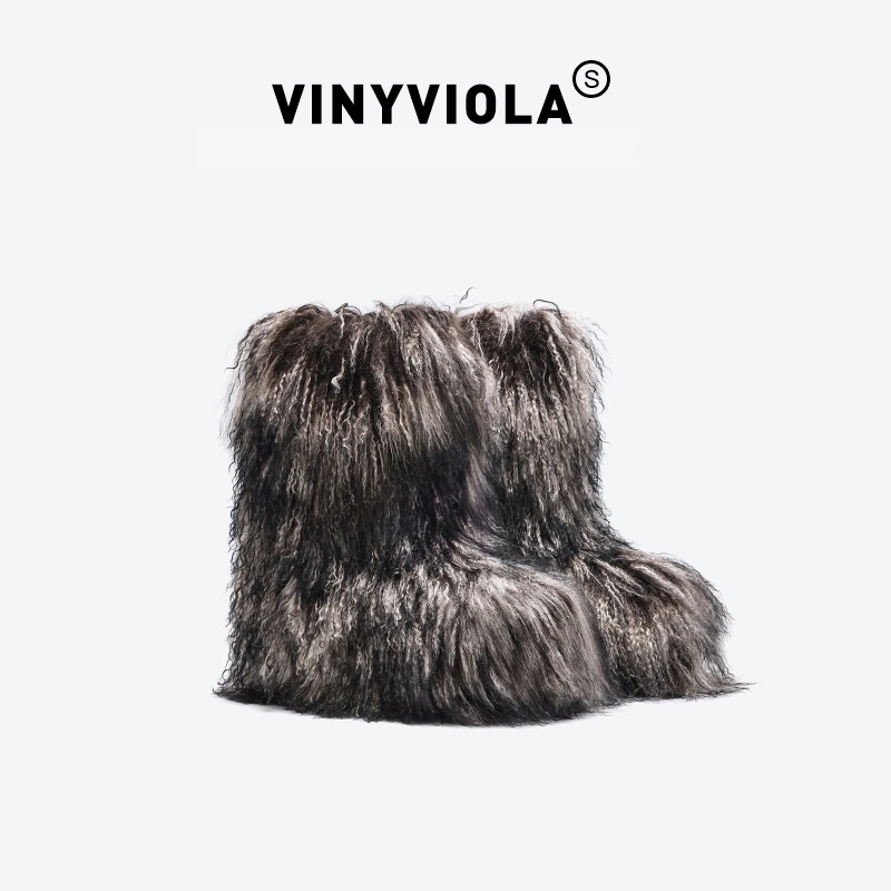 VINYVIOLA24年S线系列限定款毛毛雪地靴