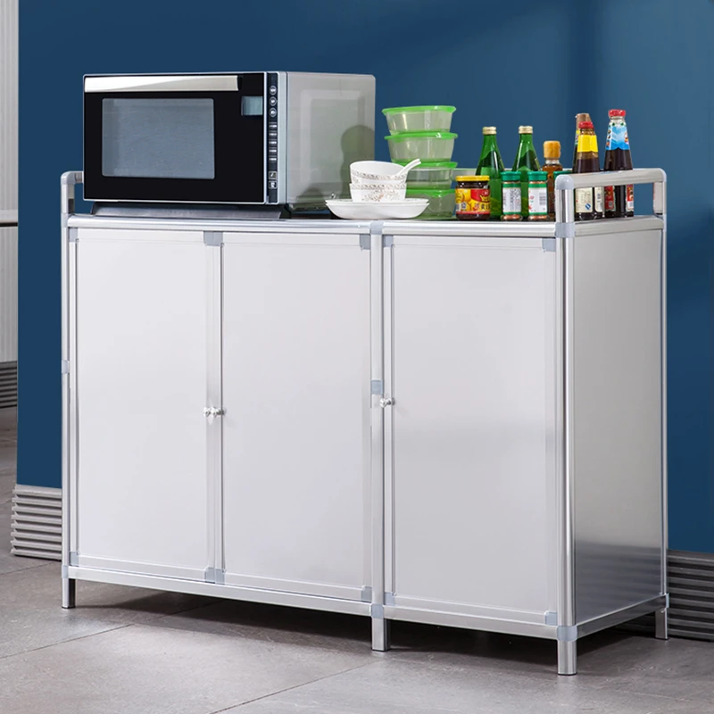 餐边柜铝合金现代简约客厅靠墙茶水柜碗柜家用厨房储物橱柜收纳柜