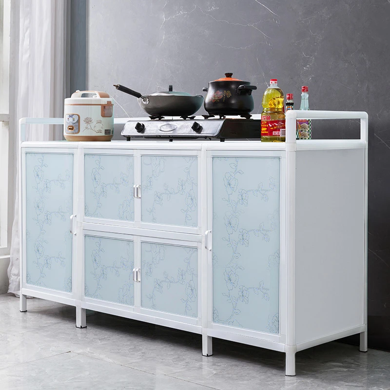 铝合金餐边柜现代简约客厅茶水柜碗柜家用厨房储物橱柜收纳柜靠墙