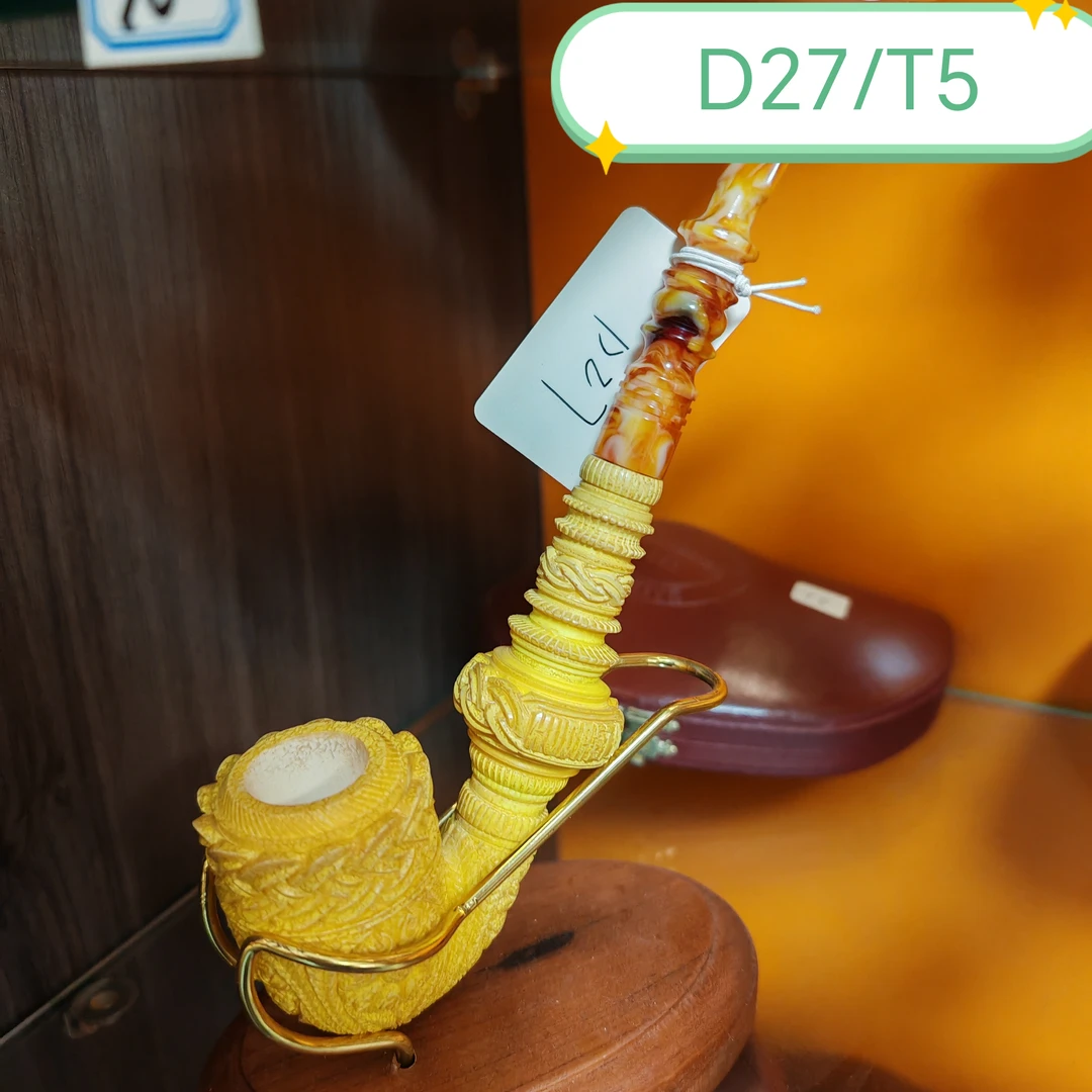 土耳其大师kudret gezer花二精雕花篮海泡石烟斗合集D27-33