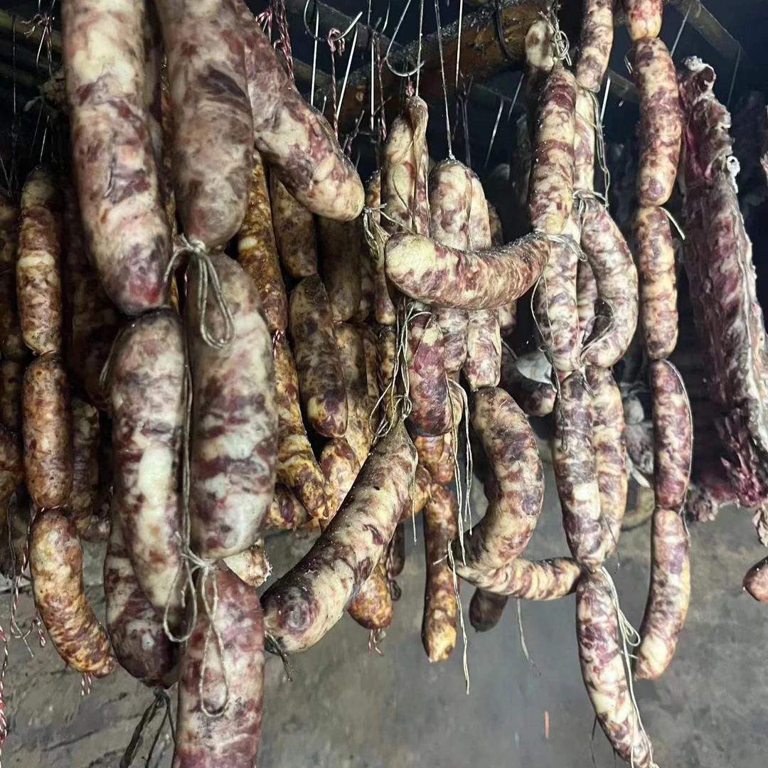本地农家熏制腊肠肉3-5斤(包邮