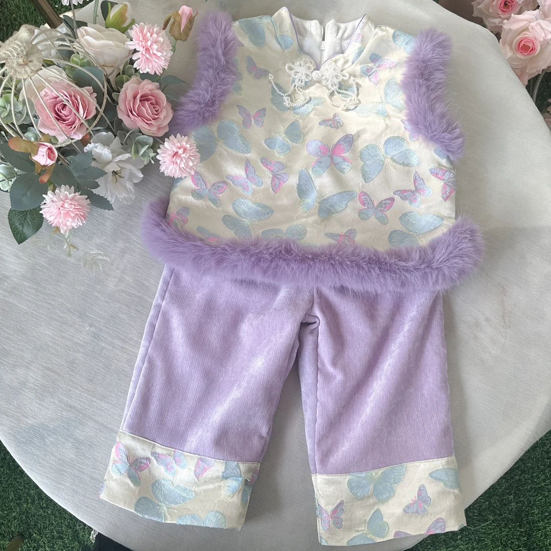 TC.KIDS# 928725 品牌女童2023秋季新款洋气套装