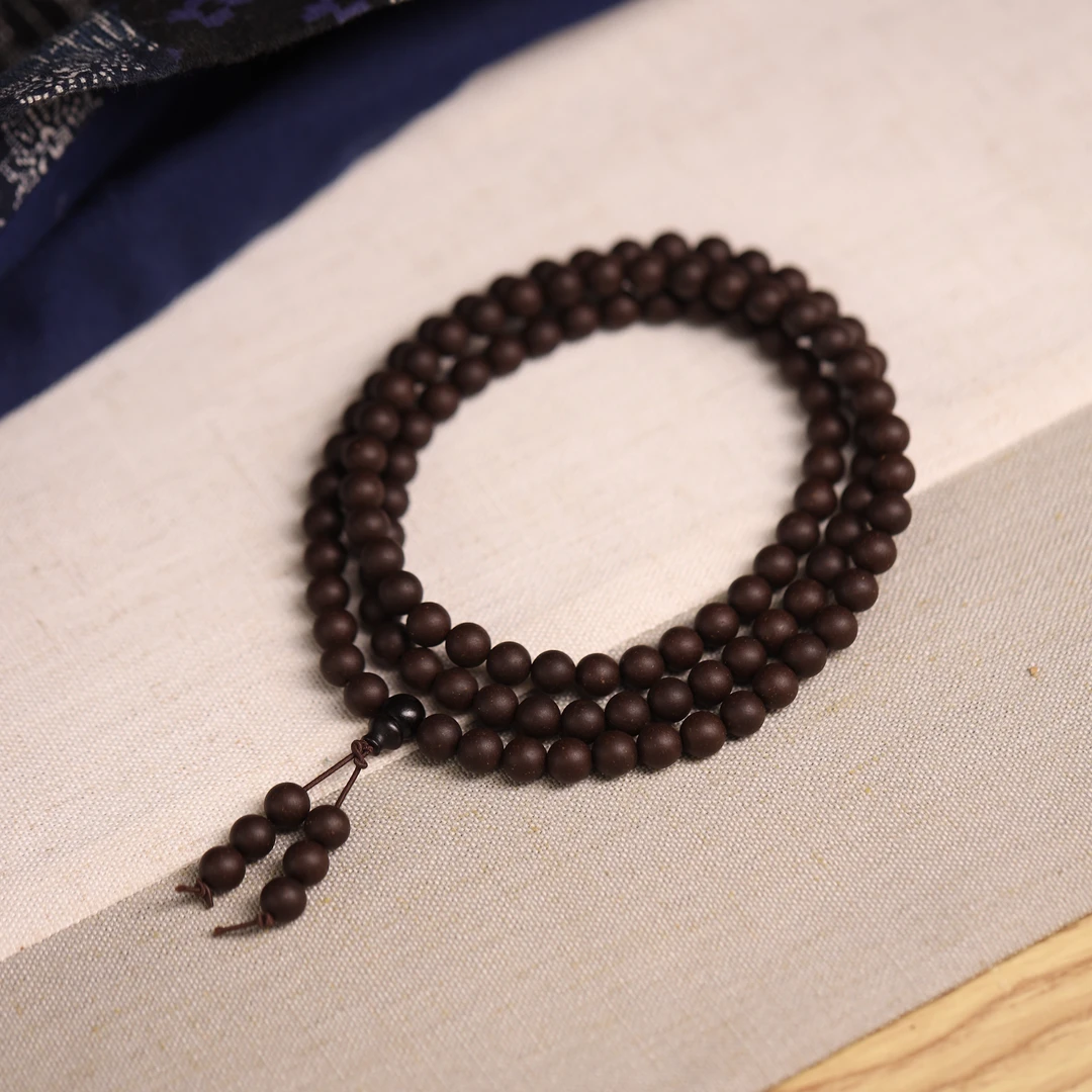 高阶龙涎108颗香珠0.8尺寸手工制作便携熏香 香丸香珠椿里香铺