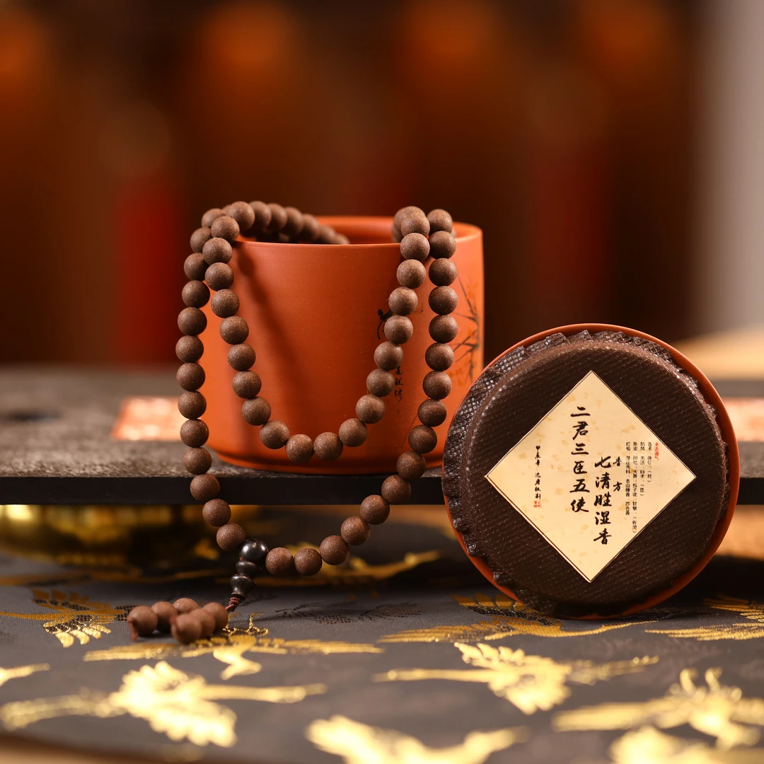 二君三臣五使 七清胜湿香108颗香珠0.8尺寸 手工制作便携椿里香铺