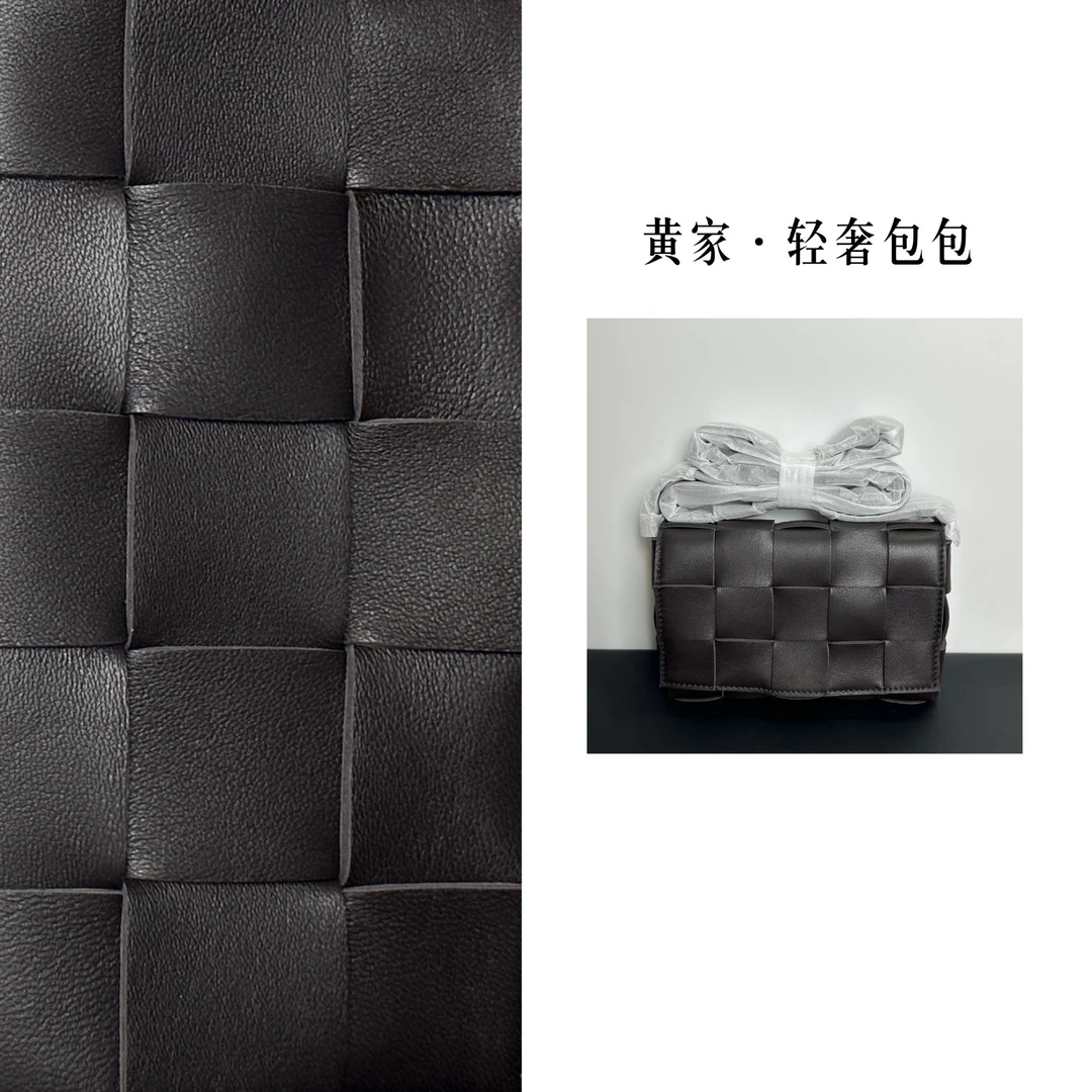【黄家】V002 原羊皮全手工15格包编织麻将包斜挎包真皮女包