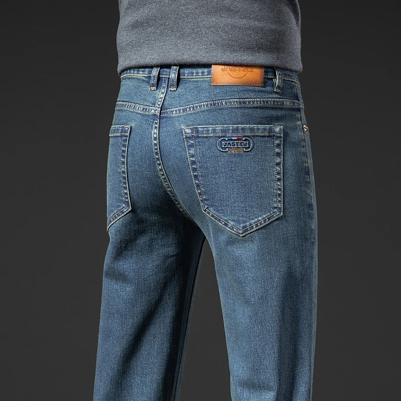 广东广州新塘牛仔城牛仔裤男2023新款秋冬厚款弹力布