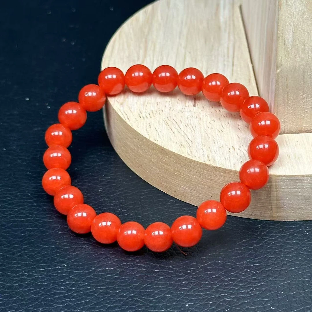 柿子红卡8m手串-E2008