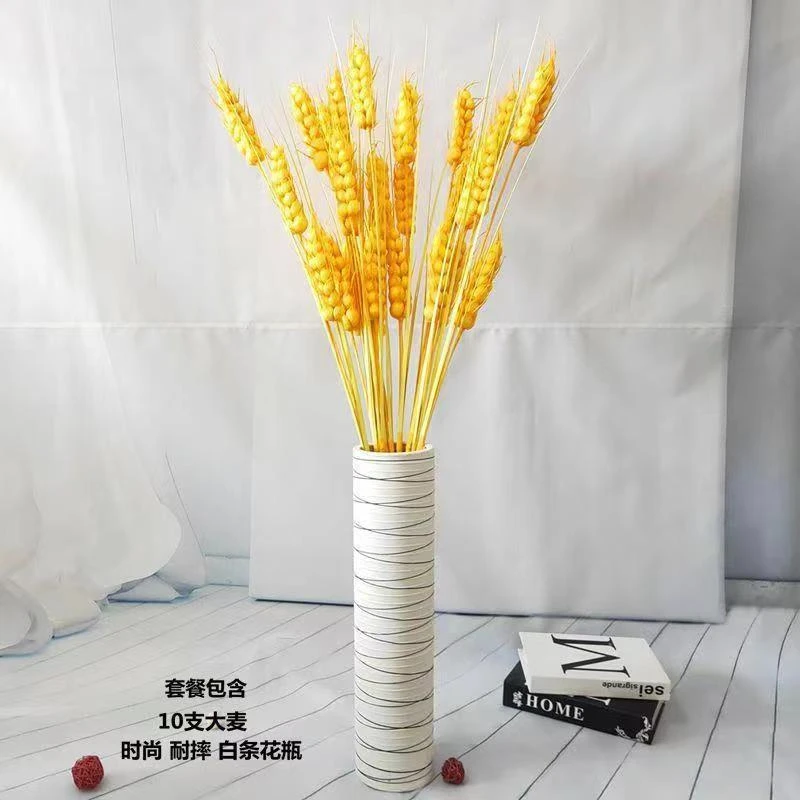 高枝仿真大麦穗手工干花束开业演出表演道具客厅落地假花新房装饰