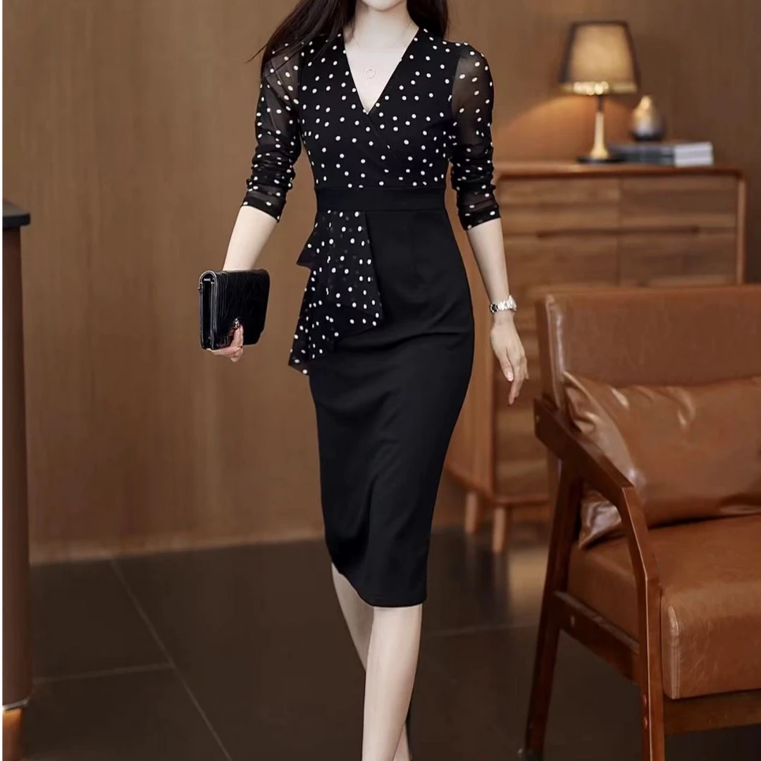 气质显瘦女人味高级感连衣裙YF632