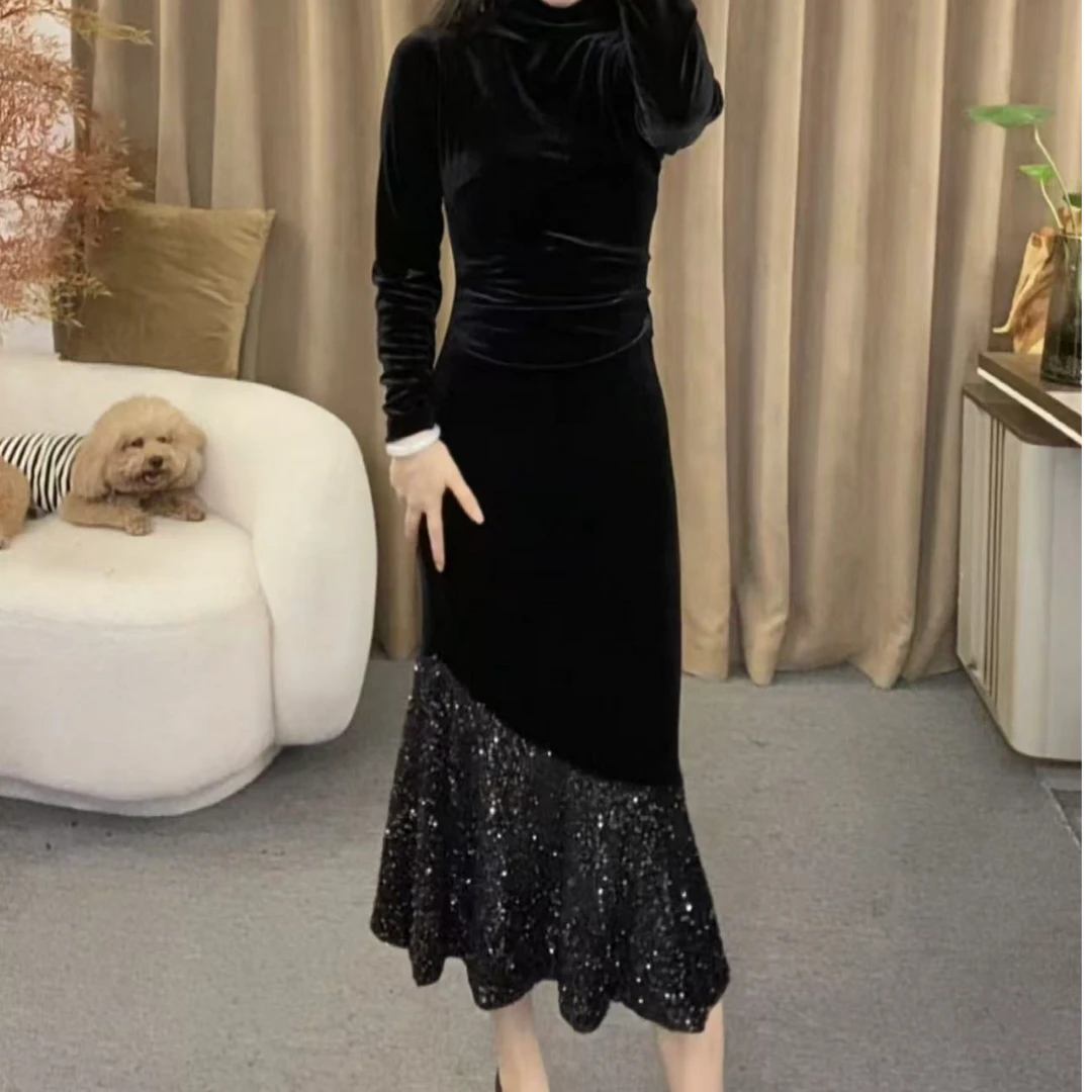 气质显瘦女人味高级感连衣裙YF979