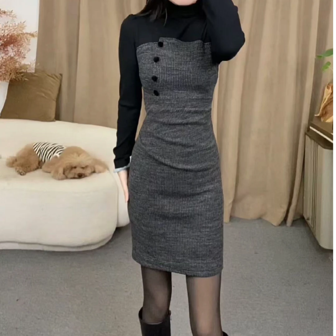 气质显瘦女人味高级感连衣裙YF961