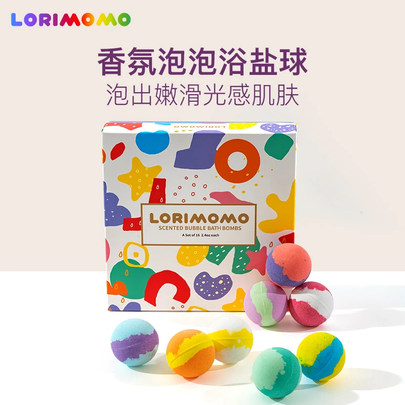 LORIMOMO转转精油泡脚球浴盐球沐浴球浴缸入浴球泡泡浴儿童泡澡剂