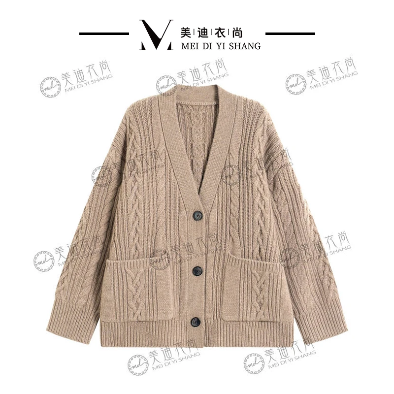 【100纯羊毛】2024春季新款爆款加厚简约时尚纯色全毛羊毛衫01-2295