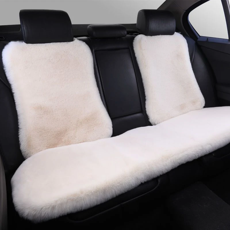 汽车毛绒坐垫通用靠背单个长条冬季毛垫屁股垫座椅保暖毛垫车座椅