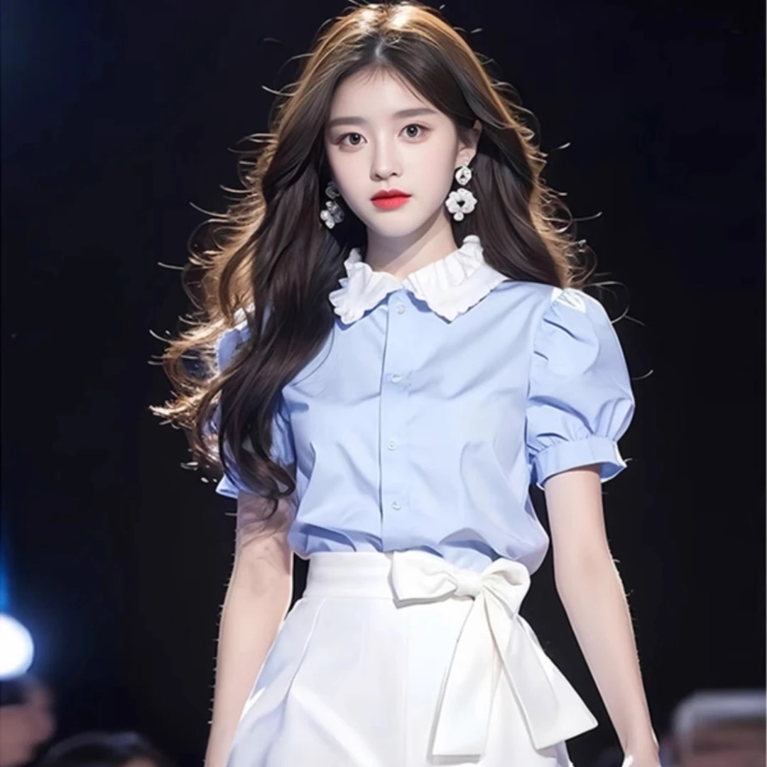 夏装搭配一整套奶系穿搭时尚初恋气质高级感漂亮别致甜辣裙子套装