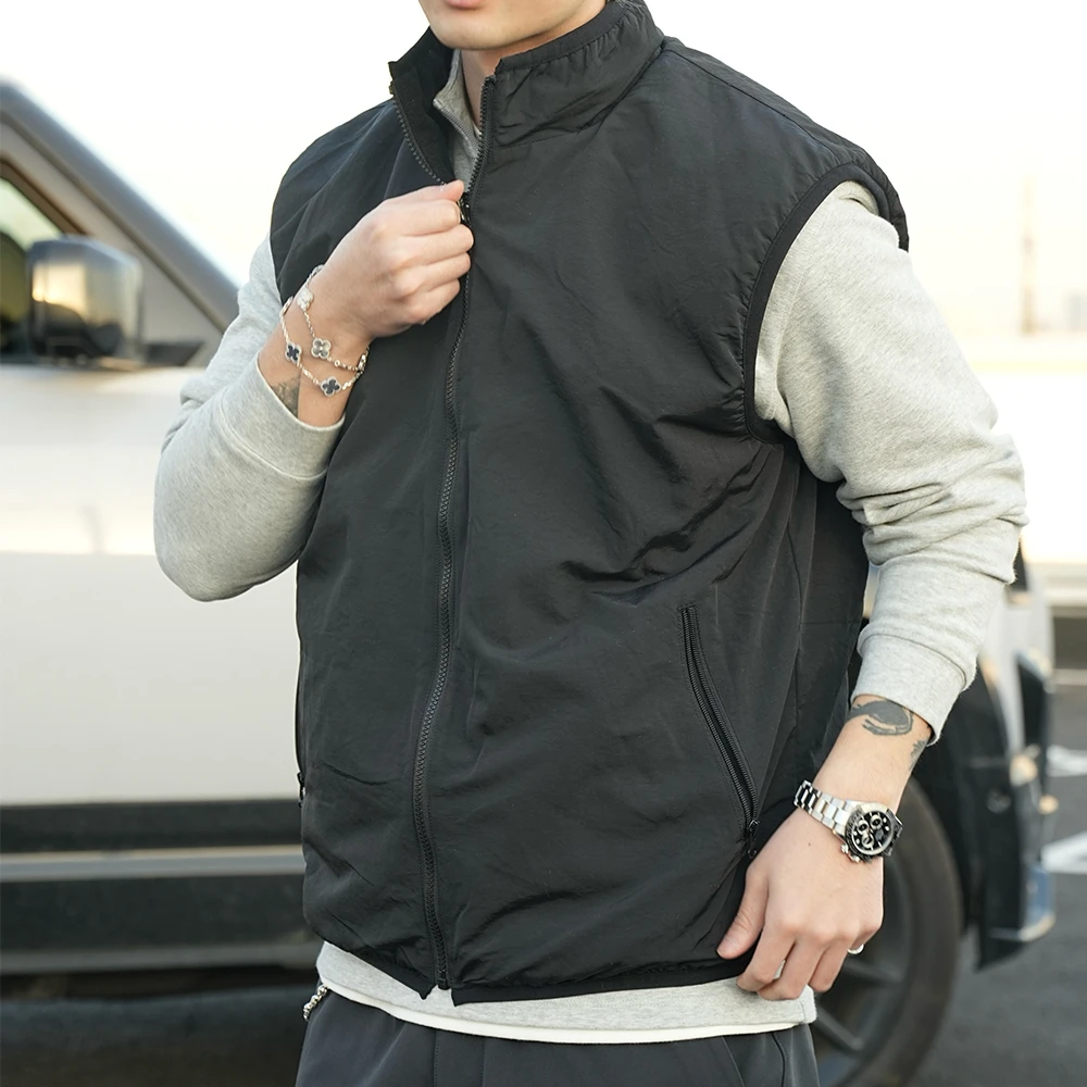 ZONJVNN加厚双面穿摇粒绒马甲秋冬保暖加厚内搭外穿户外马甲