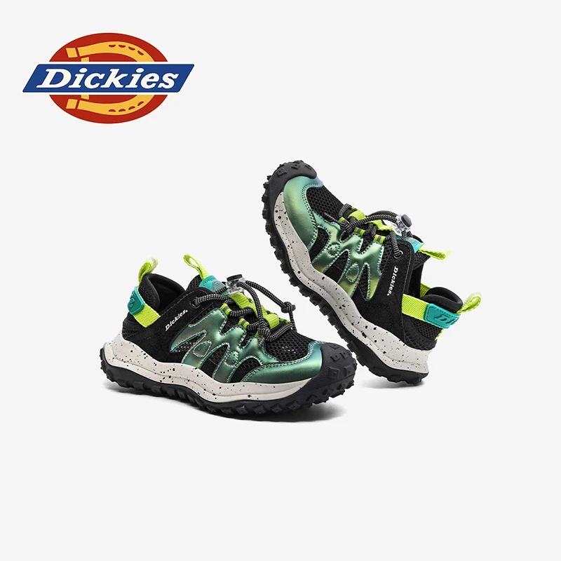 Dickies男童女童秋季时尚运动鞋网面透气防滑老爹鞋中大童跑步鞋