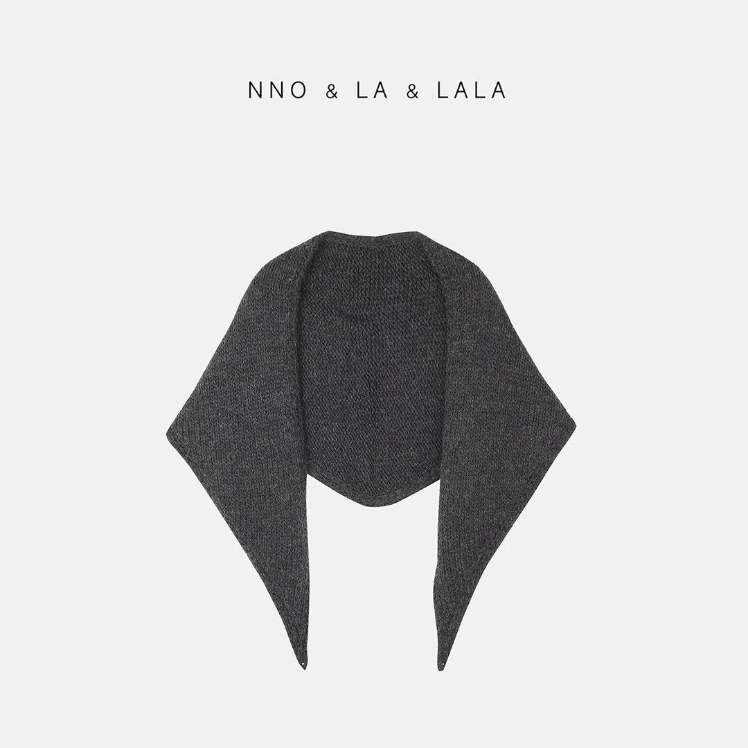 LA 柔糯 保暖 百搭灰色披肩 26715