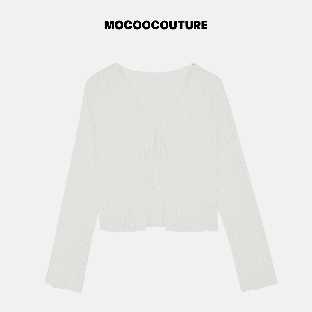 清透感 夏季 轻薄防晒 系带开衫   26242