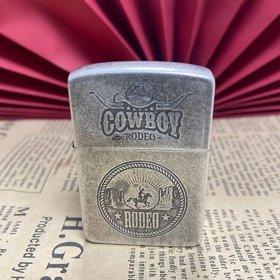 ZORRO佐罗910巴雷特古银万宝路牛仔打火机平开轻巧耐磨联名限量