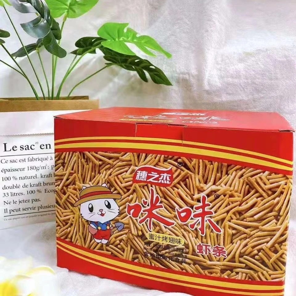 穗之杰咪咪虾条30g内含跳跳糖老式怀旧童年蜜汁烤翅味休闲食品
