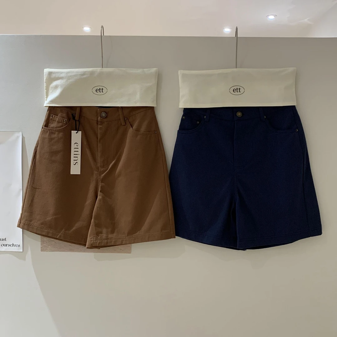 【Niche Young】未读邮件时尚气质小众设计感短裤B80392