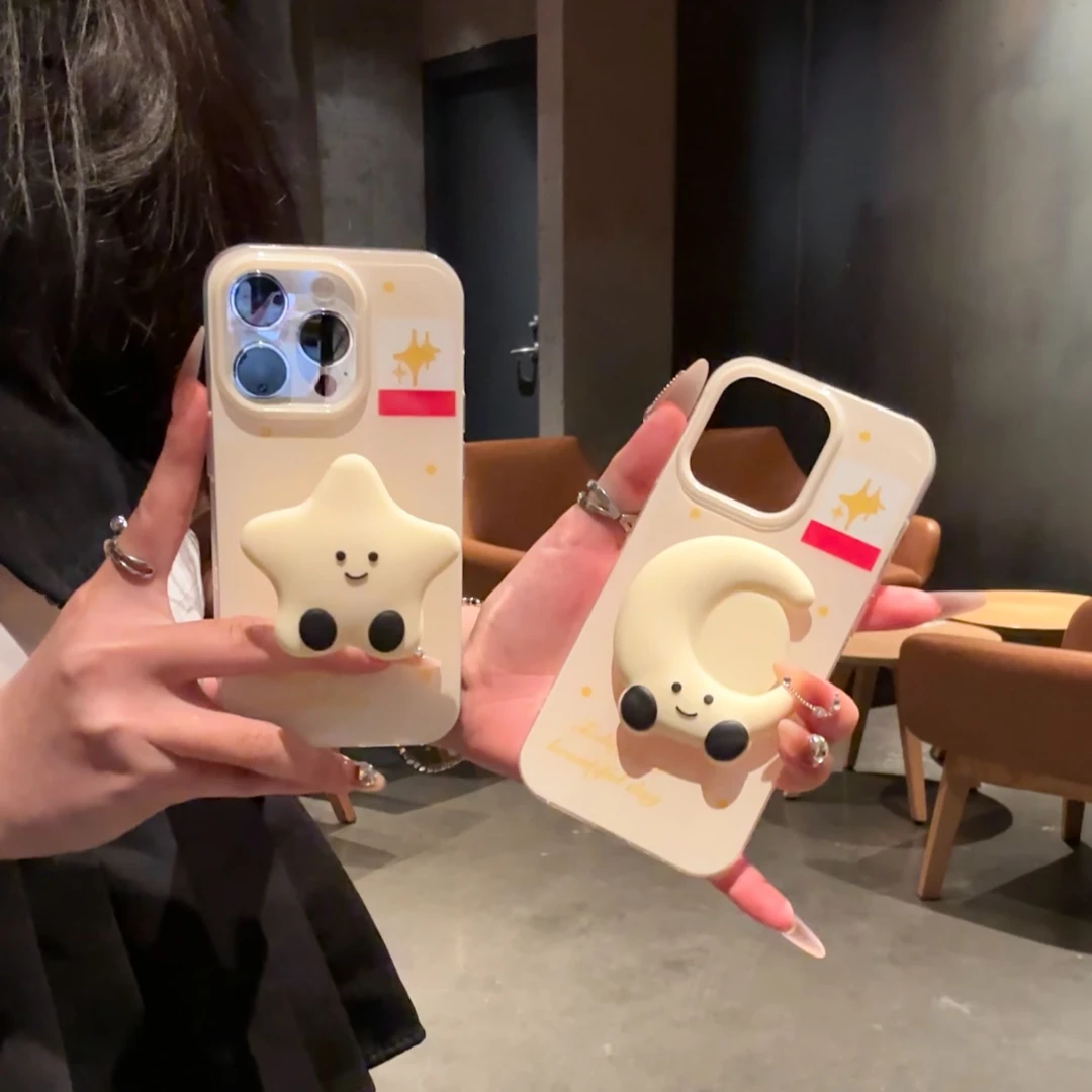 夏屿乐星星月亮适用iPhone16手机壳苹果15promax华为vivo小米oppo