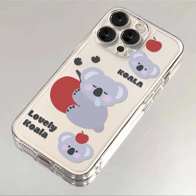 可爱抱苹果考拉苹果15手机壳iPhone14/13Promax卡通12小众11女xr