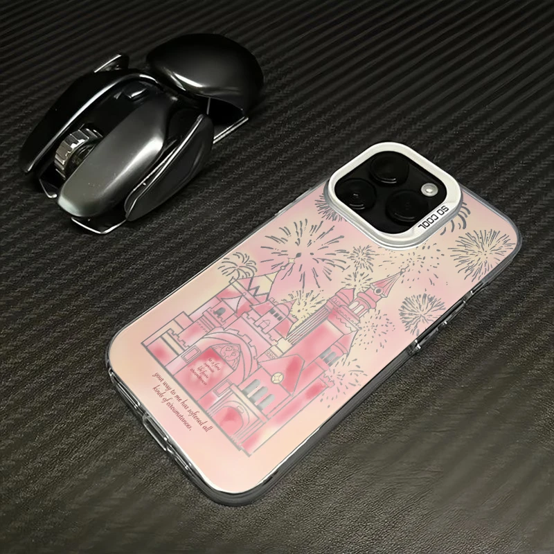 ins梦幻城堡烟花苹果15promax手机壳iPhone14高颜值13/11小众12XR