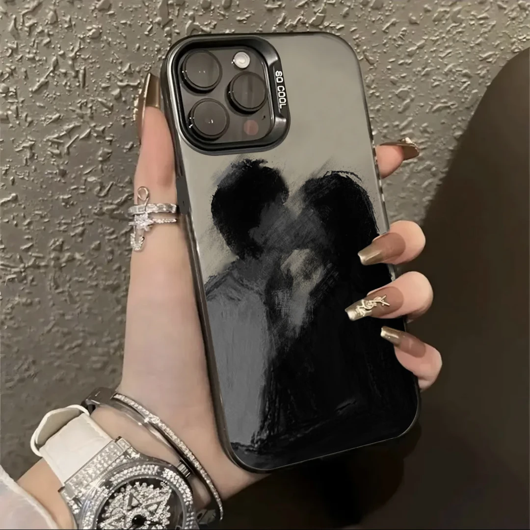 ins抽象艺术iPhone15手机壳苹果14男女13promax高级感12潮牌11xr