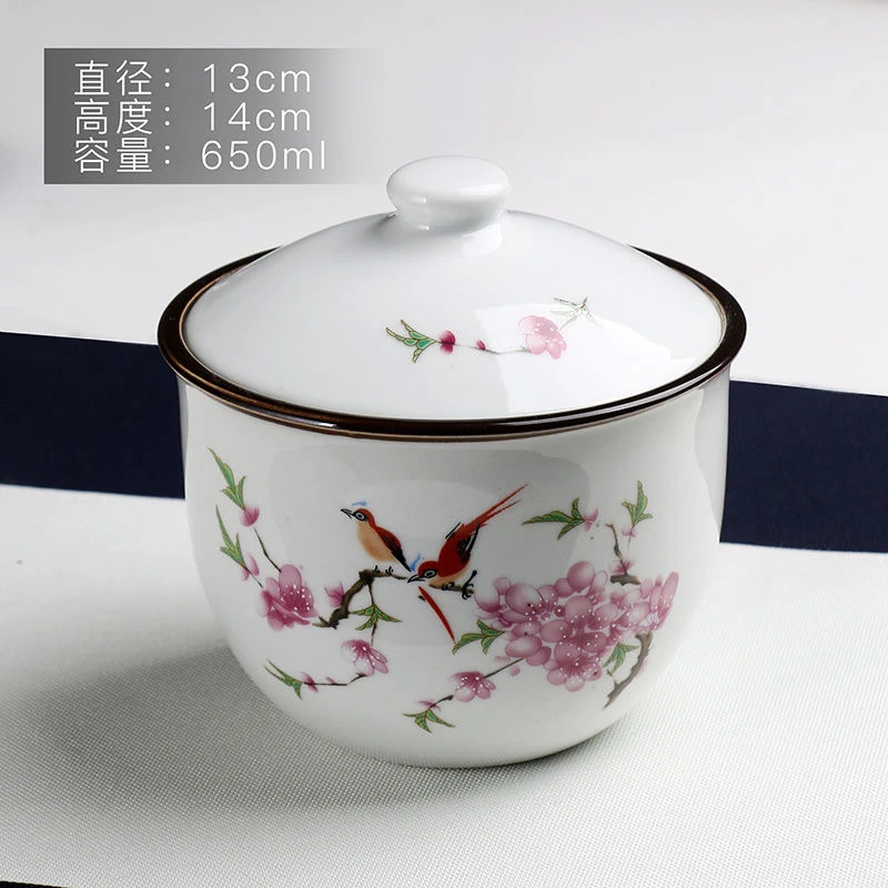 650ml 水点桃花调味罐