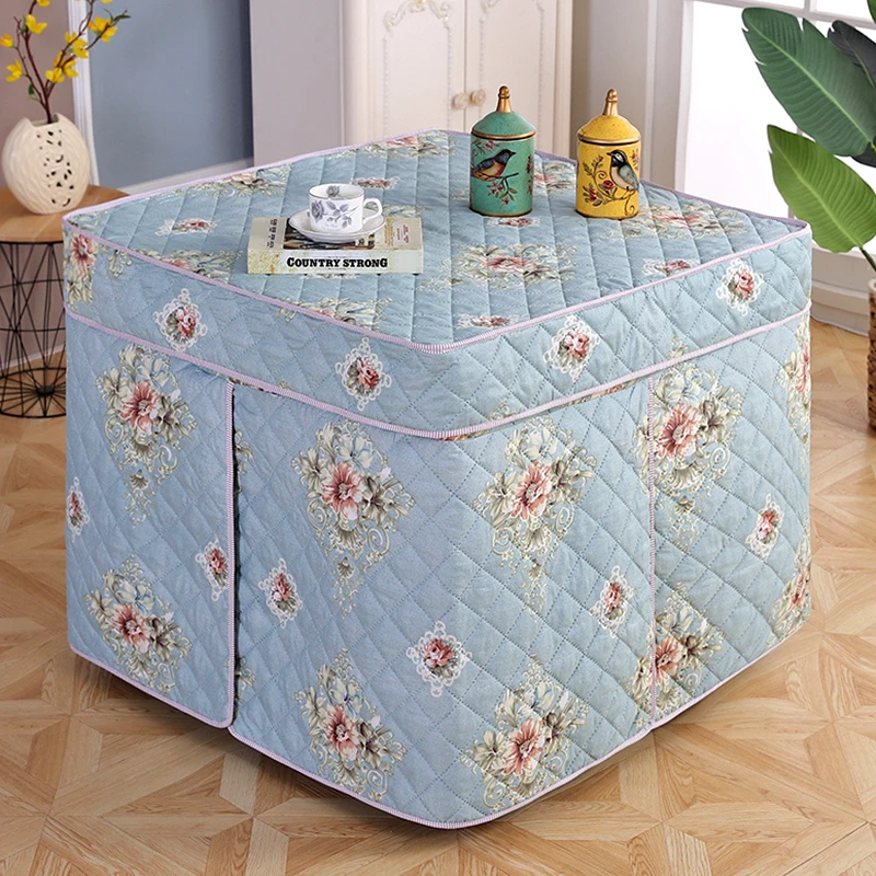 烤火罩加厚水洗棉正方形电烤炉桌套烤火桌布烤火被加厚台布罩套