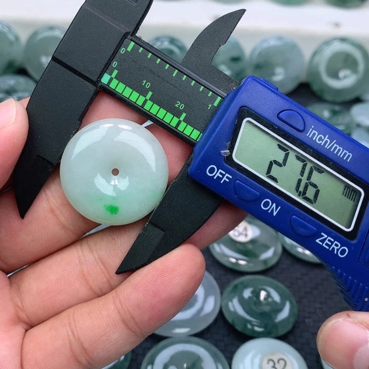 翡翠颈饰未镶嵌缅甸天然A货翡翠