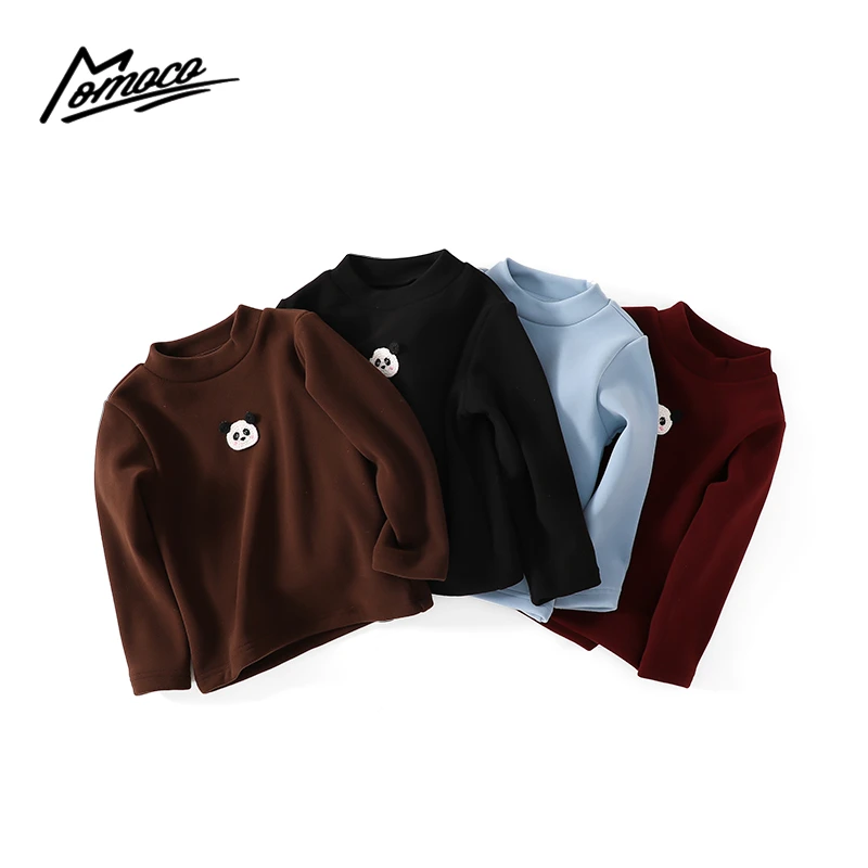 MOMOCO冬季新款男童可爱熊猫长袖打底衫75430239036&37&38&39