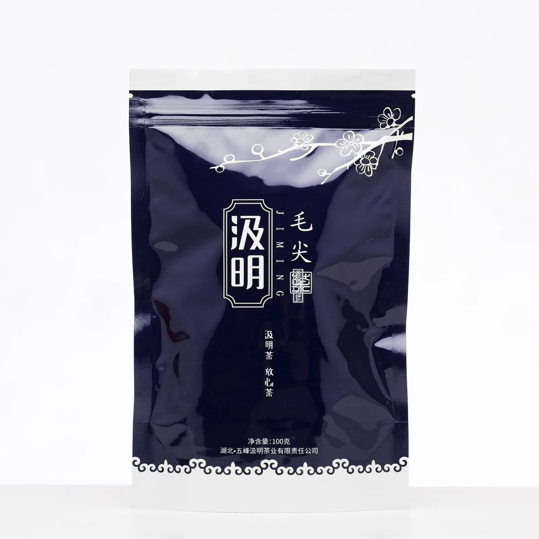 汲明2023新茶五峰汲明绿茶条形炒青茶叶100克珍眉茶青绿茶