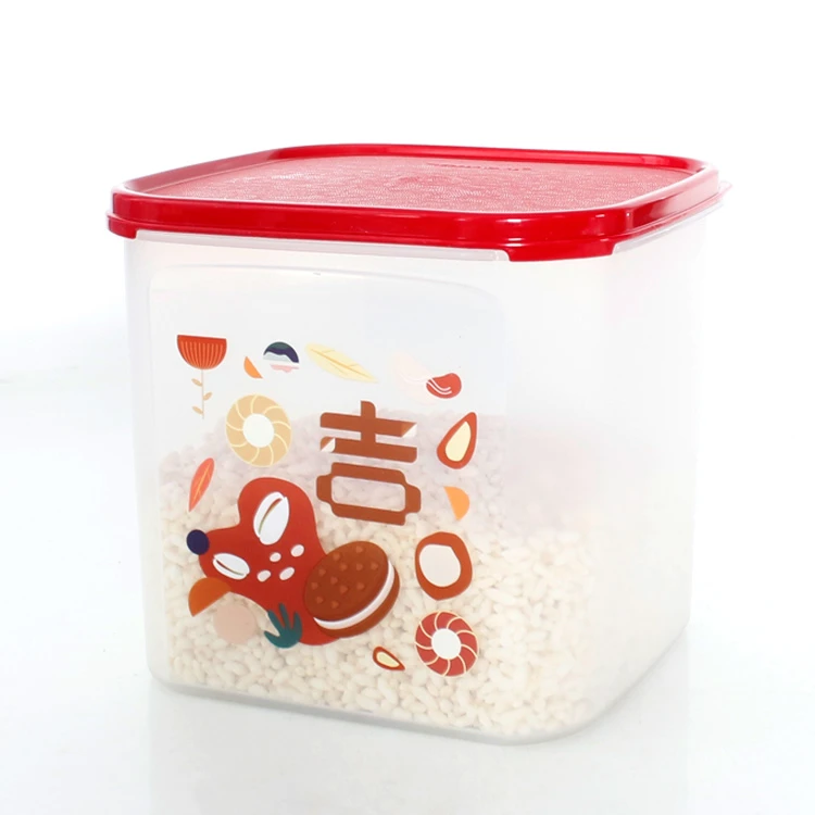 MM方形3号4L干货杂粮米面储藏盒零食坚果茶叶密封保鲜盒