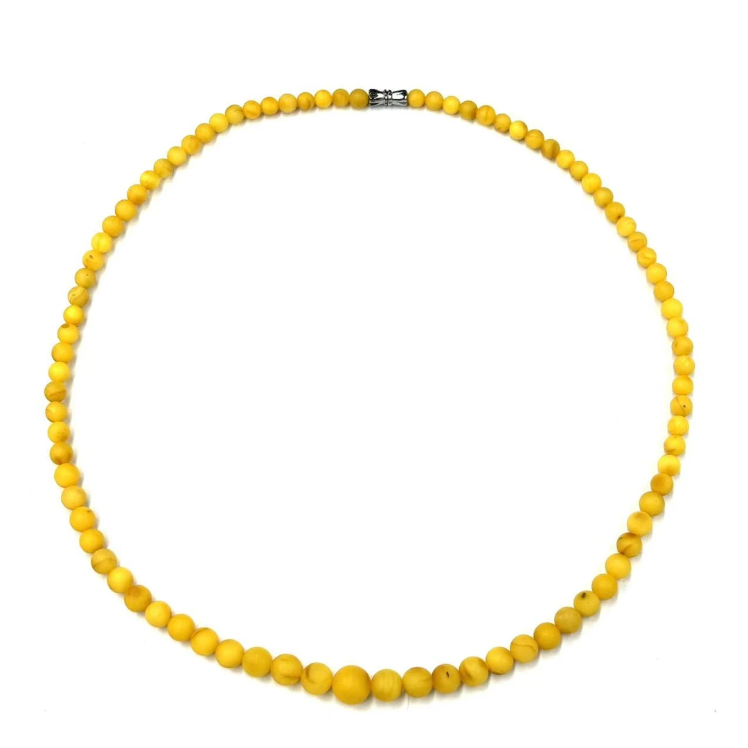 【符老板w】x670-国风气质款蜜蜡圆珠项链塔链-赠礼盒