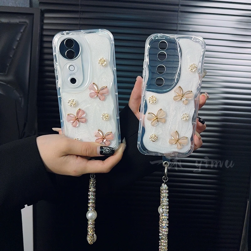 适用vivos19手机壳新款s19pro套vivo高级感滴胶山茶花ins蝴蝶女款